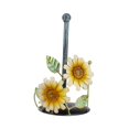 thumbnail image 2 of Servilleteros de girasol perfecl Soporte para rollo de papel de hierro Amarillo verde, 2 of 8