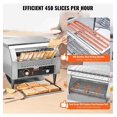 thumbnail image 2 of Commercial Conveyor Toaster - 450 Slices/Hour - Stainless Steel - Restaurant Toaster Oven for Toast, Bun, Bagel & Bread - Electric Heavy Duty, 2 of 6
