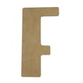 thumbnail image 1 of Wooden Letter Unfinished, Lemon Drop Font, Craft Cutout, 1 of 3