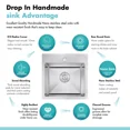 thumbnail image 5 of RXFSP 18''L x 18''W Scratch-Resistant Nano Stainless Steel Single Bowl Bar Sink with Strainer, 5 of 7