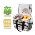 thumbnail image 2 of FORMRS Insulated Cooler Bag 24 Cans Capacity Soft Leakproof Lunch Box with Side Pockets, Cartoon Orange Houses, 2 of 7