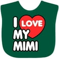 thumbnail image 3 of Inktastic I Love My Mimi Boys or Girls Baby Bib, 3 of 4
