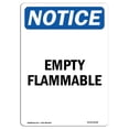 thumbnail image 1 of SignMission OS-NS-A-1218-V-12028 12 x 18 Po Panneau d'Avertissement OSHA - Inflammable Vide, 1 of 1