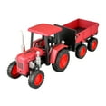 thumbnail image 5 of BAELLERT Vintage Alloy Tractor Model with Sound Light Movable Rear Carriage Die-cast Farm Truck Agricultural Vehicle Toy Decoration Toddlers Boys Girls Birthday Gift, 5 of 8
