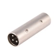 thumbnail image 4 of Wear-Resistant XLR Coupler Male Connector, Standard Noise Resistant XLR Male To Male Connector, High Conductivity For  For Microphone Silver, 4 of 8