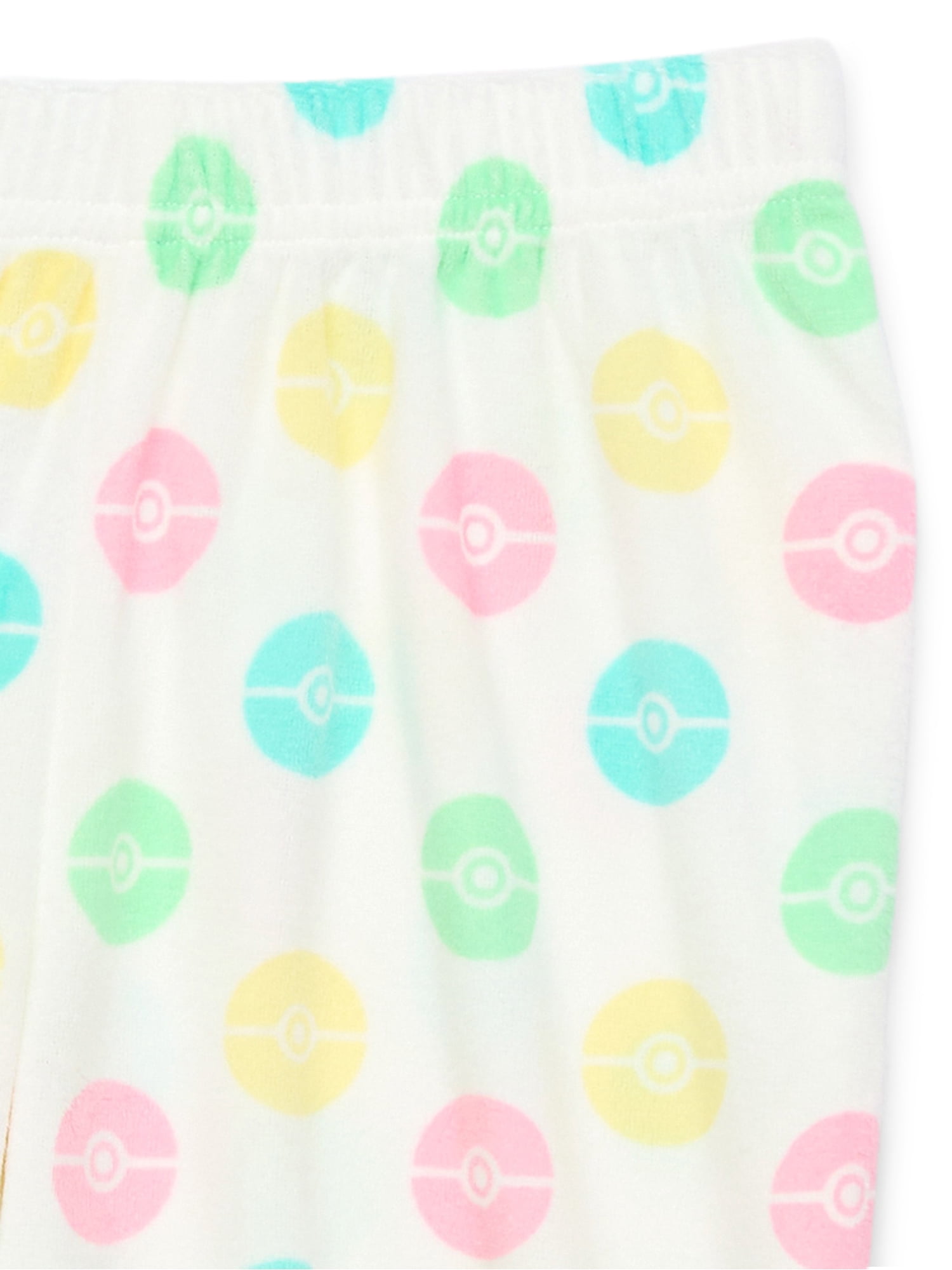 Pokemon Girls Long Sleeve Top and Pant Pajama Set, 2-Piece, Sizes 4-12