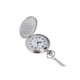 thumbnail image 7 of Minzimin Smooth Vintage Pocket Watch with Chain, Arabic Numerals Scale Mens Father‘s Day, 7 of 7