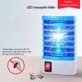thumbnail image 3 of Lámpara antimosquitos Trampa repelente de insectos Luz LED UV Conexión de enchufe eléctrico (azul), 3 of 5