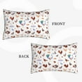 thumbnail image 2 of Fuzoiu Farm Birds Goose Print Fuzzy Pillowcases, Super Soft Pillow Case Cover with Zipper for Bedroom, Sofa, Couch,Cozy Pillow Shams for All Seasons-14"x20", 2 of 6