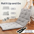thumbnail image 3 of Syrinx Japanese Futon Mattress – Twin Size（75"x39"）, Foldable & Rollable Floor Bed, Soft, Comfortable, Water-Resistant, Perfect for Guests and Small Spaces, Easy Storage, 3 of 7