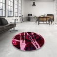 thumbnail image 3 of Ahgly Company Indoor Rectangle Abstract Wine Red Abstract Area Rugs, 8' x 12', 3 of 6