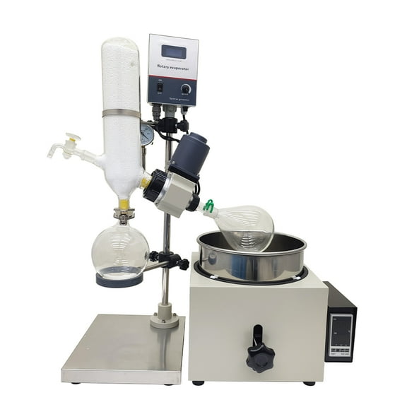2L Rotary Evaporator for Lab Distillation Electric Heating Rotary Evaporation Instrument Vacuum