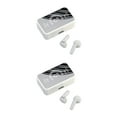 thumbnail image 2 of ZheElen Écouteurs Sans Fil HiFi Affichage LED Miroir Cyclisme Sports Course Blanc 2Ensemble, 2 of 4