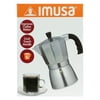 Imusa Aluminum Espresso Coffee Maker 6 cups, Silver