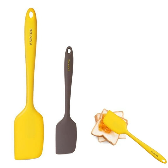 Elook Silicone Spatula Set 2 Pcs Heat Resistant Rubber Spatula for Non-stick Cookware BPA Free