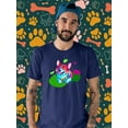 thumbnail image 2 of Colorful Corgi Dogs W Bowtie T-Shirt Men -Image by Shutterstock, Male Small, 2 of 4