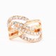 thumbnail image 5 of Qarigey Anillo de cristal para mujer, joyería para nudillos de boda, regalo personalizado, tamaño 8 Type3 NO3 Qarigey AP009706-04, 5 of 6