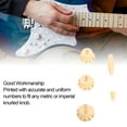 thumbnail image 3 of Guitar Control Knob, Plastic Volume Tone Knob Set for ST SQ Electric Guitars with 24 Fine Spline, CTS Style Split Shaft Potentiometers Inch Scale, 3 of 7