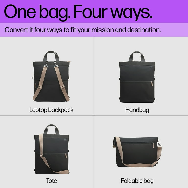 HP 14-inch Convertible Laptop Backpack Tote - Walmart.com