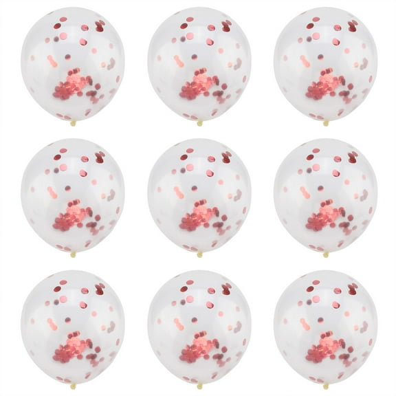 Unique Party Balloons For Graduation Party, Red Confetti Latex Balloons 12" With Sequins For A Sparkling Look, Wedding Decorations That Elevate Any Ceremony, Birthday Party