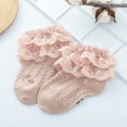thumbnail image 1 of Seyurigaoka Baby Girls Lace Princess Socks Double Layer Ruffle Frill Hosiery, 1 of 6