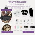 thumbnail image 2 of CreatedHair ResQ Wig Bag - Carry-All Kit with 12 Essential Tools for Wig Storage - Wig Travel Bag, Wig Organizer for Safe Storage - Discreet Wig Storage and Travel Solution - Leopard, 2 of 6