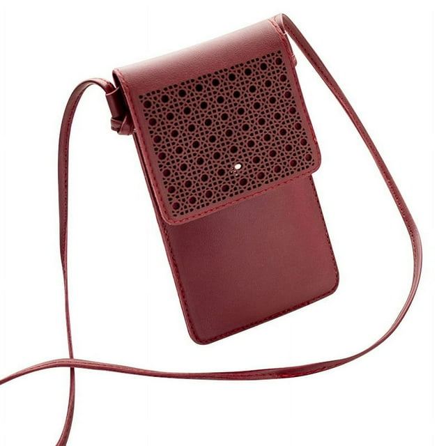 Cross Body Mobile Phone Bag Touching Screen Clear Window Mini Purse Cell Phone Bag Pouch New
