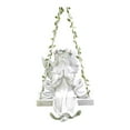 thumbnail image 1 of S SERENABLE Décoration en Résine pour Jardin Sculpture de Fée Suspendue d'Extérieur pour Cour Arrière Extérieure Rose, 1 of 9