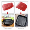thumbnail image 6 of Farfi 1 Set Grill Pan Scraper Non-slip Fadeless PC Dishwasher Safe Pan Cleaning Scraper for Glass (Red), 6 of 13