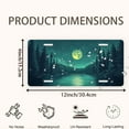 thumbnail image 2 of Moonlit Pine forest Lake Funny Personalized License Plate Rust-proof Stainless Steel Metal License Plate Suitable For Men And Women 12.2" x 6.2", 2 of 7