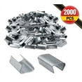 thumbnail image 3 of (2000Pcs) Open Snap-on Strapping Seal for 1/2" Width Steel Strapping I Superior Holding Power - Sturdy Metal Clips for Securing Heavy Packaging and Pallet Banding, 3 of 14