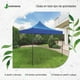 thumbnail image 2 of Carpa 3x3 m Jardimanía, Toldo Antisombra, Acero Reforzado y Lona Resistente, Portátil y Plegable azul, 2 of 5