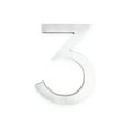 thumbnail image 2 of Montague Metal Products 16" Brushed Aluminum Floating or Flat Modern House Numbers 0-9 - 3, 2 of 6