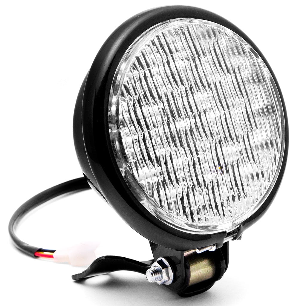 5" Black LED Headlight with Light Mounting Bracket for Kawasaki Vulcan Classic Nomad Voyager Vaquero 1700 - Walmart.com