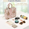 thumbnail image 5 of FORMRS Womens Corduroy Tote Bag Crossbody Shoulder Handbag with Pocket, Pink Candy House, 5 of 7