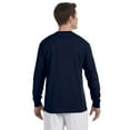 thumbnail image 2 of 3 Pack Champion Men's Cotton Long Sleeve Crew Neck Tag Free T-Shirt - Navy Blue - Small, 2 of 4