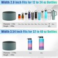 thumbnail image 4 of 3Pcs 2.8in Silicone Boot for Stanley Cup Accessories, Protector Silicone Water Bottle Bottom Sleeve for Stanley 40 oz Tumbler Simple Modern Tumbler with Handle(Clear), 4 of 6