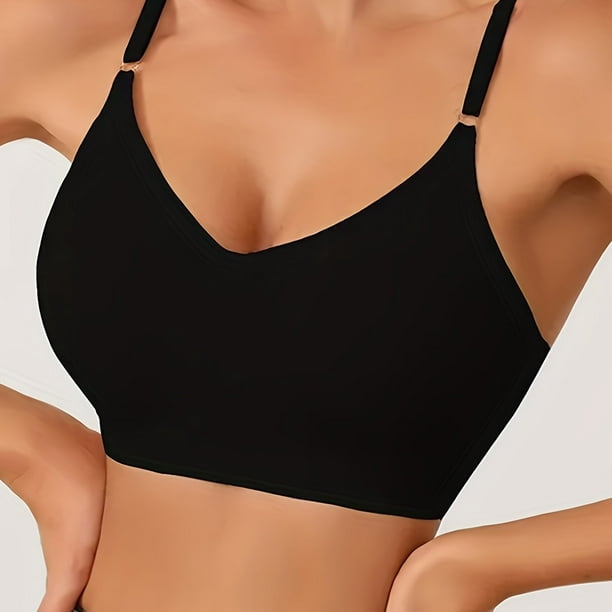 Seamless Comfort Wireless Sports Bra for Yoga & Fitness - Soft & Supportive  Push Up Bra for Women 