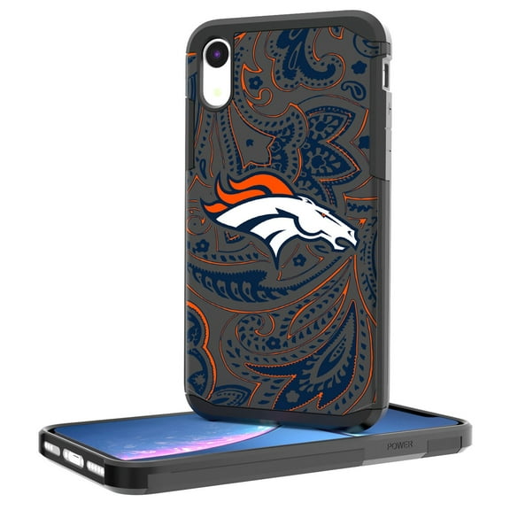 Denver Broncos iPhone Rugged Paisley Design Case