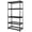 Black, variant on Pachira 36" x 72" 5 Shelf Steel Shelving for Home/Office Organizing, White