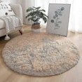 thumbnail image 1 of Plush Round Rug Fluffy White Carpets For Living Room Soft Home Decor Bedroom, 1 of 5