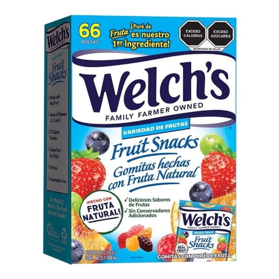Welch's Fruit Snacks, Gomitas De Fruta 1.498 Kg