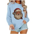 thumbnail image 2 of Chandails de Noël pour Femmes Mode de Noël pour Femmes T-Shirt à Manches Longues et Col Rond avec Coupe Ample et Design de Chandail Sans Capuche pour Femmes, 2 of 4