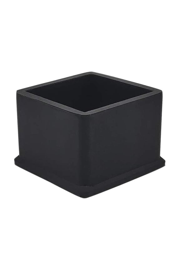 Square Anti-Slip Rubber Leg Tips Chair Leg Caps Furniture Floor Protectors 1-9/16 Inch x 1-9/16 Inch (40 x 40mm) Black 10pcs