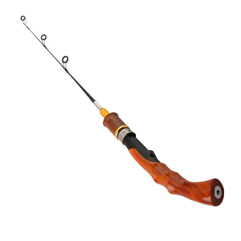 Portable Fiberglass Ice Fishing Rod Spinning Winter Fishing Pole