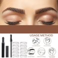 thumbnail image 3 of Kit de modelado rápido de sellos para cejas, maquillaje en polvo Natural para cejas, resistente al agua, maquillaje de cejas de larga duración, 3 of 8