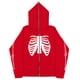 thumbnail image 5 of Sudadera con esternón oscura Y2K europea y americana, sudaderas con capucha para hombres y mujeres, pareja gótica, sudadera con cremallera larga de gran tamaño Harajuku, 5 of 5