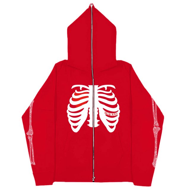 Sudadera con esternón oscura Y2K europea y americana, sudaderas con capucha para hombres y mujeres, pareja gótica, sudadera con cremallera larga de gran tamaño Harajuku