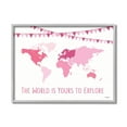 thumbnail image 3 of Stupell Industries World Is Yours to Explore Motivational World Map,24 x 30,Designed by Martina Pavlova, 3 of 3
