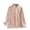 #B0003-Pink, variant on Betivan Women's Fleece Bed Jacket Stylish Notched Collar, Long Sleeves, Front Pockets, Button Front